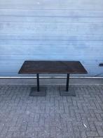 Gebruikte Tafel (150x67cm) - T1508 - Vintage/Café, Huis en Inrichting, Tafels | Eettafels, Ophalen, Nieuw