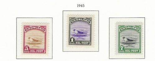 Groenland 1945 - Amerikaanse editie Landschappen & Wildlife, Postzegels en Munten, Postzegels | Amerika