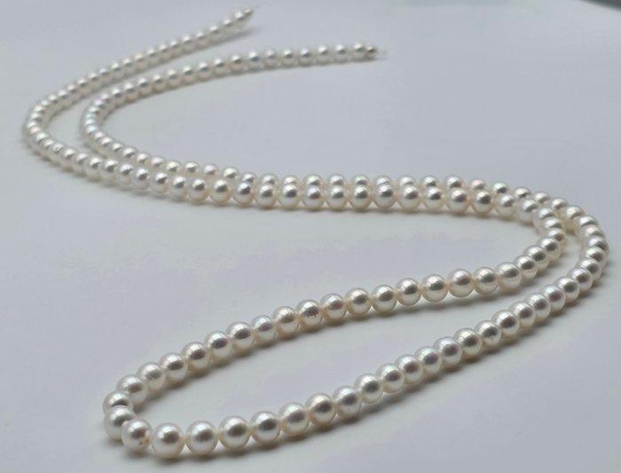 Zonder Minimumprijs - Halsketting - 18 karaat Witgoud Parel, Sieraden, Tassen en Uiterlijk, Kettingen