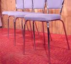 4 Retro buisframe design stoelen eetkamerstoelen keukenstoel, Ophalen