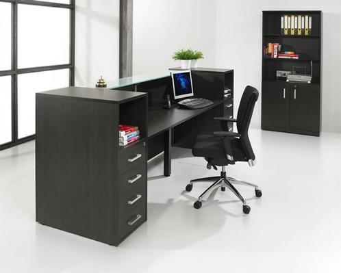 MANAGE-IT balie, black oak, 188cm breed, Zakelijke goederen, Kantoor en Winkelinrichting | Kantoormeubilair en Inrichting, Ophalen of Verzenden