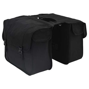 vidaXL Fietstas Zwart 18.5 x 40 x 35 cm Polyester beschikbaar voor biedingen