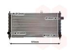 RADIATOR VOOR OPEL ASCONA C 1981-1988 1302189, Auto-onderdelen, Ophalen of Verzenden, Nieuw