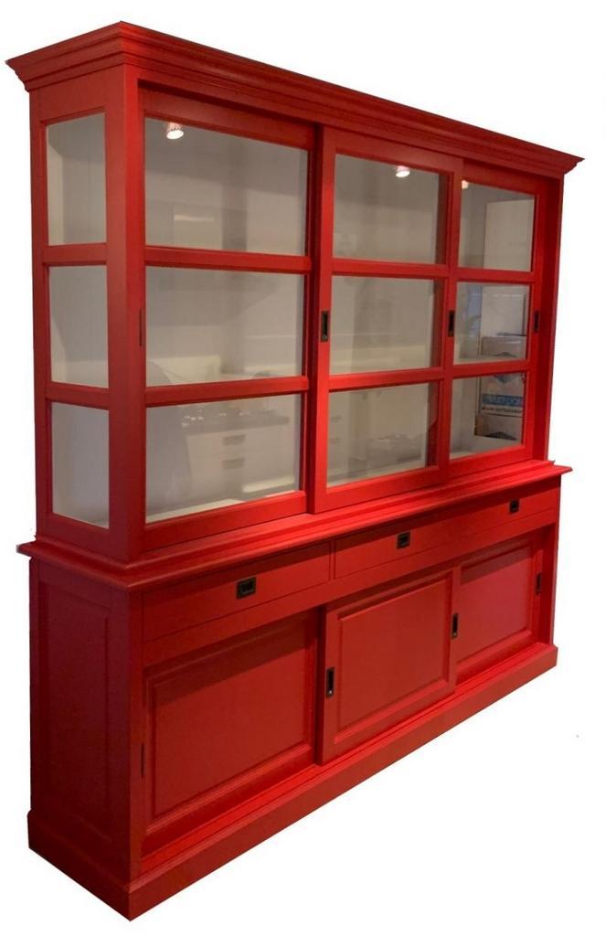 Buffetkast rood Putten 240cm, Huis en Inrichting, Kasten | Buffetkasten, Ophalen of Verzenden