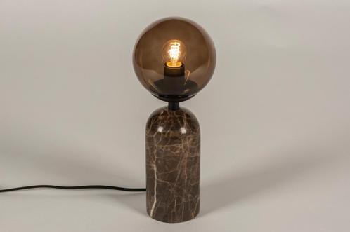 Rietveld Tafellampen - Bruin - Glas, Marmer, Huis en Inrichting, Lampen | Tafellampen, Verzenden