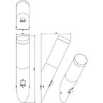 LED Tuinverlichting - Wandlamp Buitenlamp - Trion Toto - E27, Nieuw, Ophalen of Verzenden, Rvs, Hanglamp