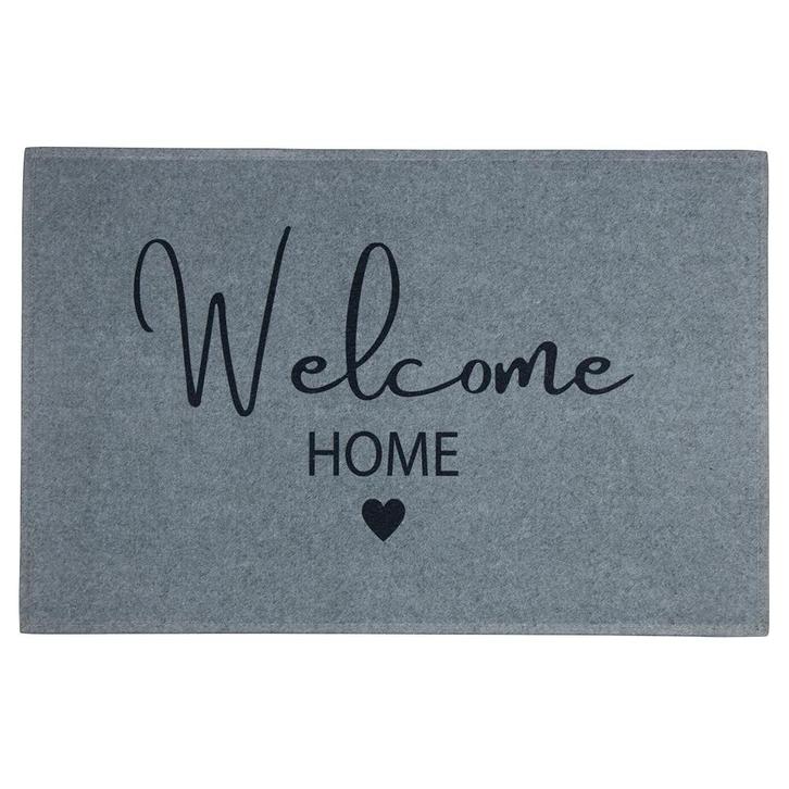 deurmat welcome home grijs 75x50cm, Tuin en Terras, Deurmatten, Verzenden