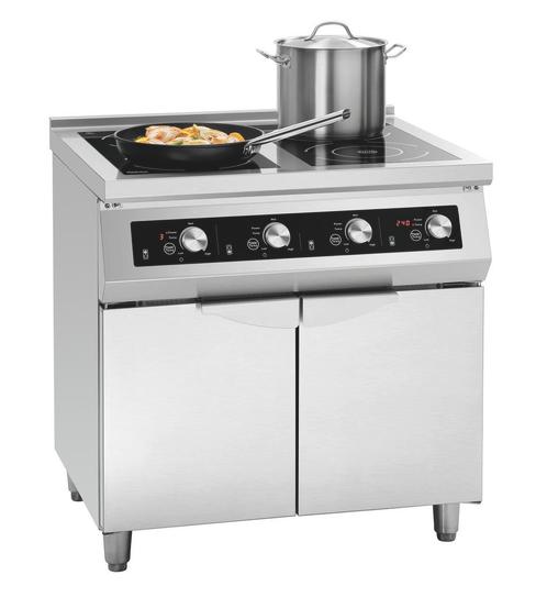 Bartscher 4-velden inductiekookplaat op Kast GU | 2 x 5 kW,, Zakelijke goederen, Horeca | Keukenapparatuur, Nieuw in verpakking