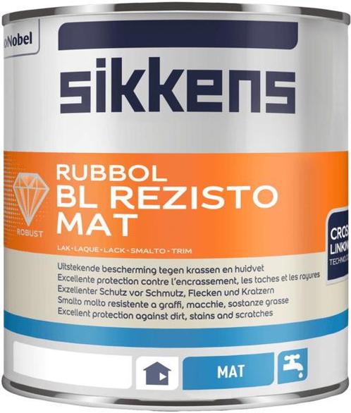 Sikkens Rubbol BL Rezisto Mat - Lichte kleuren leverbaar..., Doe-het-zelf en Verbouw, Verf, Beits en Lak, Lak, Overige kleuren
