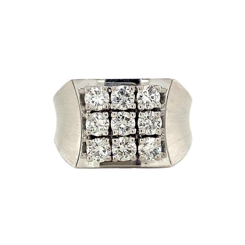 Witgouden ring met diamant 18 krt, Sieraden, Tassen en Uiterlijk, Ringen, Wit, Zo goed als nieuw, Goud, Verzenden