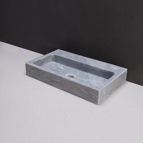 Wastafel Forzalaqua Taranto Cloudy Marmer Gezoet 50x30x8 cm, Doe-het-zelf en Verbouw, Sanitair, Overige typen, Nieuw, Ophalen of Verzenden
