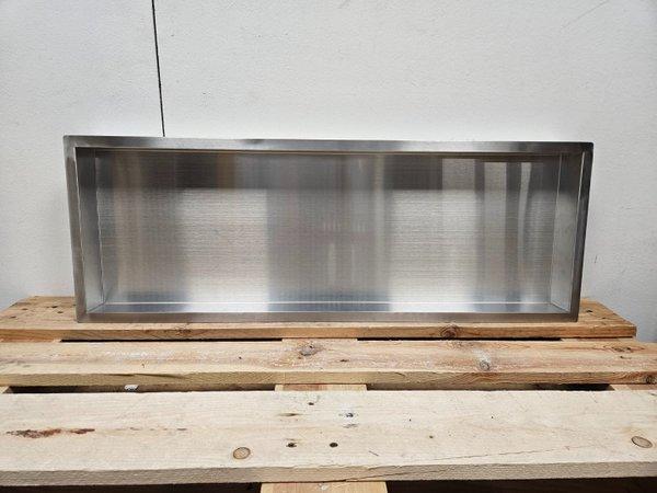 Inbouwnis Salo 30 x 90 x 10 cm geborsteld rvs, Doe-het-zelf en Verbouw, Sanitair, Overige typen, Nieuw, Rvs, Ophalen of Verzenden