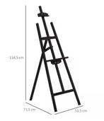 Houten Schilderezel met Verstelbare Hoek 90° en Opbergplank, Hobby en Vrije tijd, Schilderen, Verzenden, Nieuw