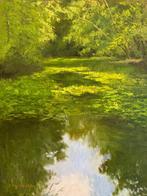 Emre Kinail (XX-XXI) - The greenest landscape, Antiek en Kunst, Kunst | Schilderijen | Klassiek
