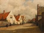 Jan Hillebrand Wijsmuller, Noordwijks straatgezicht, Antiek en Kunst, Kunst | Schilderijen | Klassiek, Ophalen