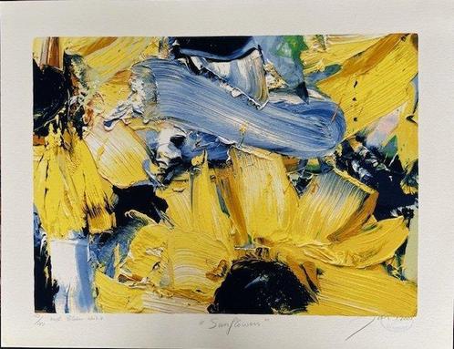 Johannus Antonius Smit (1945-2002) - Sunflowers [4x], Antiek en Kunst, Antiek | Overige Antiek