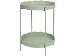 Veiling - Ronde Bijzettafel – Groen – 40,5 x 40,5 x 54 c, Nieuw