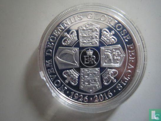 Gibraltar 1 crown 2016 (PROOF - zilver) 90th Birthday of..., Postzegels en Munten, Munten | Europa | Niet-Euromunten, Losse munt