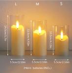 Set van 6 LED Vlamloze Kaarsen met Flikkerend Licht, Verzenden, Nieuw