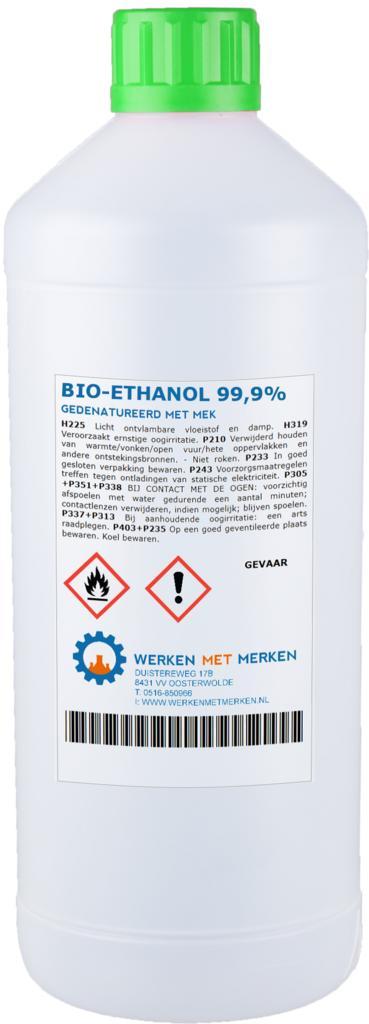 Wmm Chemie Bio ethanol 99 1 liter, Doe-het-zelf en Verbouw, Verwarming en Radiatoren, Nieuw, Verzenden
