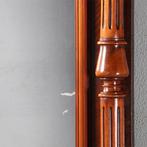 Notenhouten schouwspiegel Historisme ca 1880 met zuilen No95, Antiek en Kunst, Ophalen of Verzenden