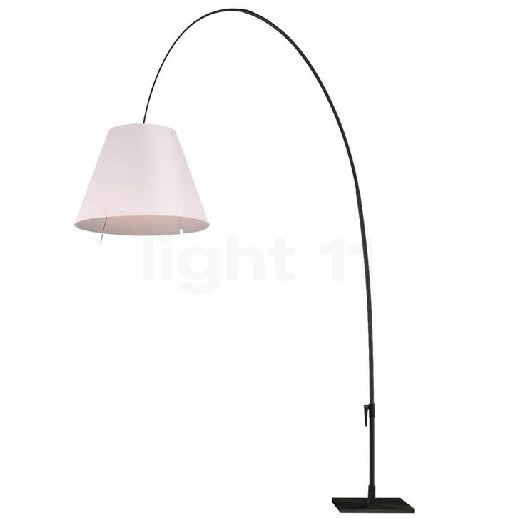 Luceplan Lady Costanza Booglamp, lampenkap wit/frame zwart -, Huis en Inrichting, Lampen | Vloerlampen, Nieuw, Verzenden