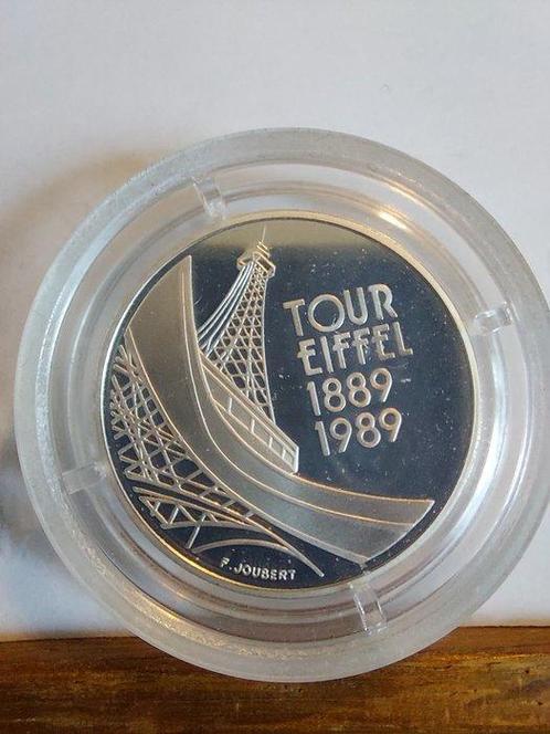 Frankrijk. 5 Francs 1989 Tour Eiffel. Proof Piéfort in, Postzegels en Munten, Munten | Europa | Euromunten