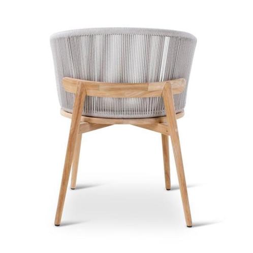 Tuinstoel Gabor |  teak naturel | grijze weving | incl kus.., Tuin en Terras, Tuinstoelen, Nieuw, Verzenden