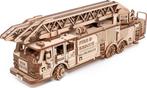 Eco Wood Fire Truck 3D Puzzel houten modelbouw DIY Knutselen, Verzenden, Nieuw