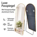 LoXa Passpiegel Luxora Goud – 160x60 cm – Staand of Hangend, Verzenden, Nieuw