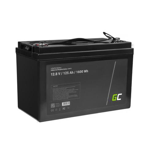 Green Cell LiFePO4 12.8V 125Ah 1600Wh accu voor zonnepane..., Doe-het-zelf en Verbouw, Overige Doe-het-zelf en Verbouw, Nieuw