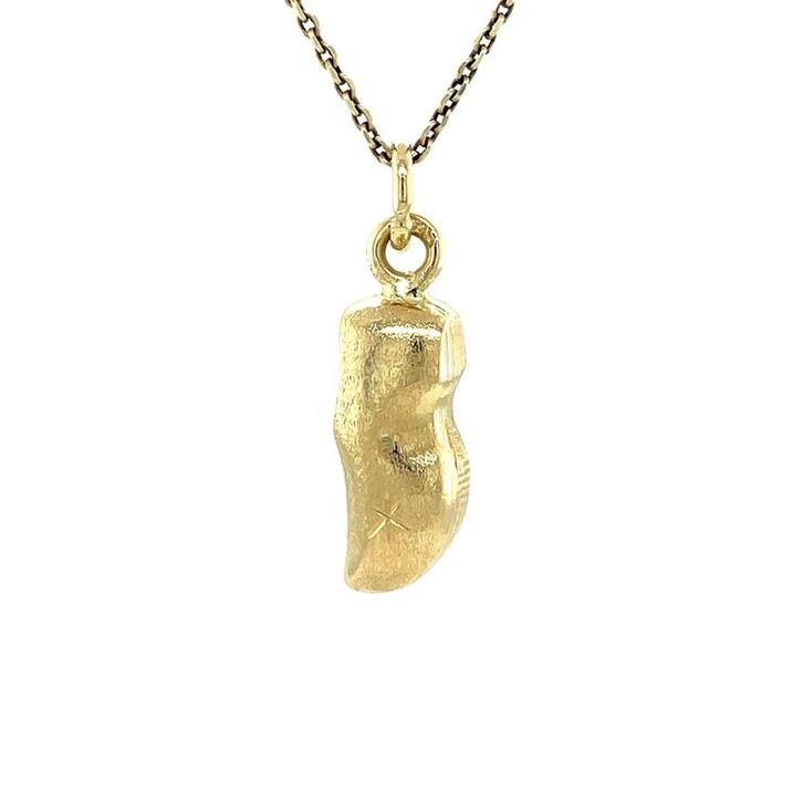 Gouden vintage klomp hanger 14 kt, Sieraden, Tassen en Uiterlijk, Kettinghangers, Nieuw, Ophalen of Verzenden