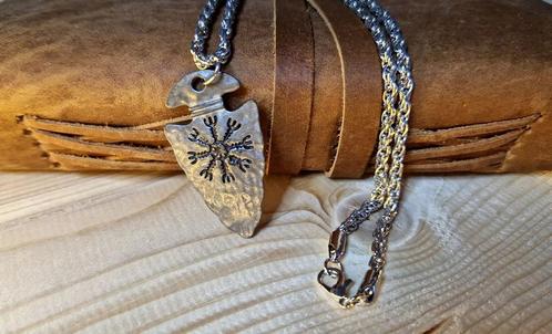 Ketting met viking-speerpunt van HYKS (zilverkleurig), Sieraden, Tassen en Uiterlijk, Kettingen, Nieuw