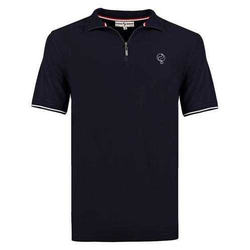 -24% Q1905  Q1905 Polo shirt stroke donker  maat L, Kleding | Heren, Sportkleding, Blauw, Nieuw, Verzenden