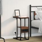 vidaXL Nachtkastje bruin eikenkleur 41.5 x 26 x 60.5 cm, Huis en Inrichting, Slaapkamer | Nachtkastjes, Minder dan 45 cm, Verzenden
