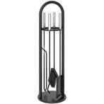 Haardgereedschap Set 5-delig Haardaccessoires Met Bezem, Sch, Huis en Inrichting, Verzenden, Nieuw
