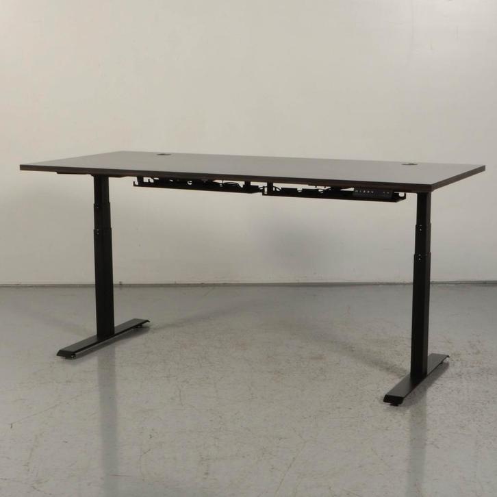 Elektrisch zit-sta bureau Decasmart -	Black Willow blad -, Huis en Inrichting, Bureaus, Ophalen of Verzenden