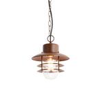 Industriële hanglamp roestbruin IP44 - Shell, Nieuw, Overige materialen, 50 tot 250 watt