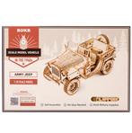 Robotime Army Jeep Hout Modelbouw Voor kinderen & volwass..., Verzenden, Nieuw