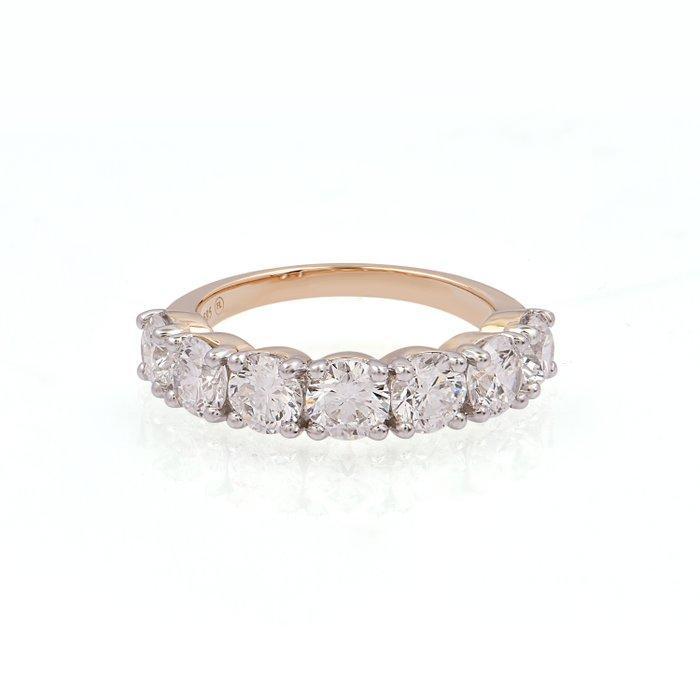 Ring - 14 karaat Geel goud - 2.80ct. tw. Diamant (Lab-grown), Sieraden, Tassen en Uiterlijk, Ringen