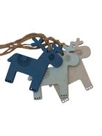 Houten hanger Rendier Mixed 8x8 cm met touw, Hobby en Vrije tijd, Knutselen, Ophalen of Verzenden, Nieuw