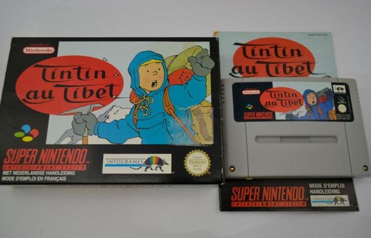 Tintin au Tibet (SNES FAH CIB), Spelcomputers en Games, Games | Nintendo Super NES, Zo goed als nieuw, Verzenden