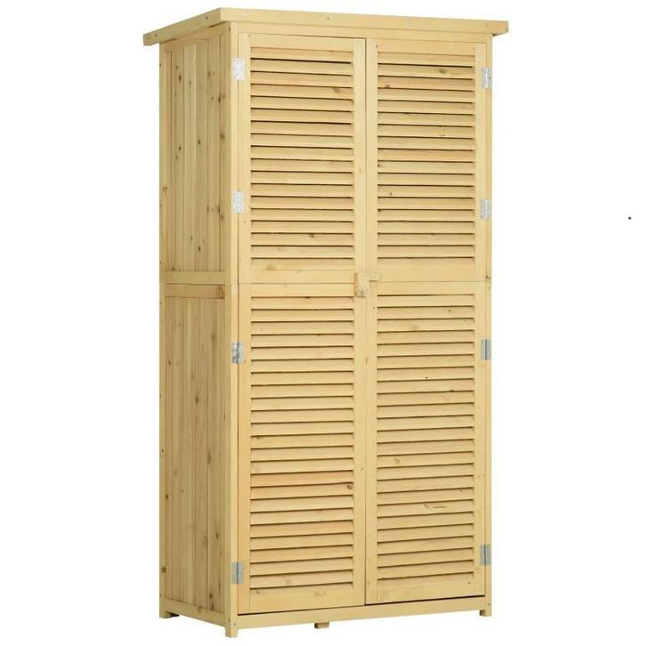Tuinkast, Houten Gereedschapsschuur, Gereedschapshuis Met As, Tuin en Terras, Bergingen en Tuinkasten, Nieuw, Verzenden