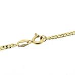 Gouden gourmet schakelketting., Sieraden, Tassen en Uiterlijk, Kettingen, Ophalen of Verzenden, Gebruikt, Overige kleuren, Goud