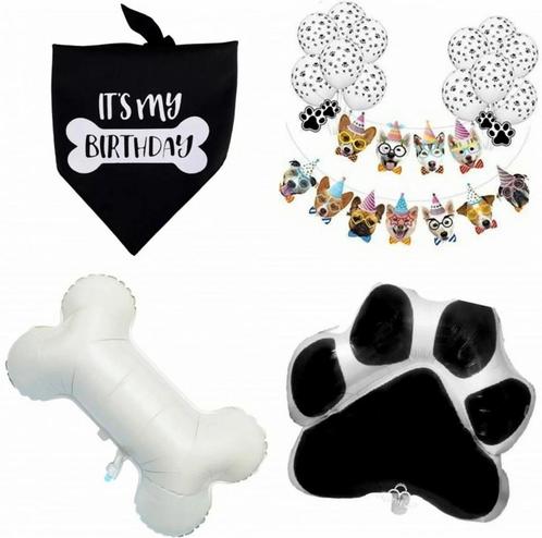Honden verjaardag set XL 16-delig, Dieren en Toebehoren, Honden-accessoires, Nieuw, Verzenden