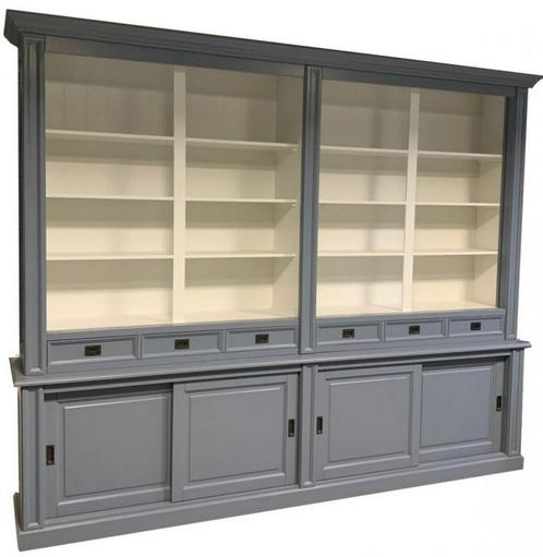 Boekenkast babyblauw Utrecht 300 x 240cm, Huis en Inrichting, Kasten | Boekenkasten, Ophalen of Verzenden
