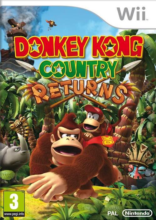 Donkey Kong Country Returns (zonder handleiding) (Nintend..., Spelcomputers en Games, Games | Nintendo Wii, Gebruikt, Verzenden