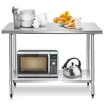 LIVSK Roestvrijstalen Werktafel met Verstelbare Poten - Extr, Doe-het-zelf en Verbouw, Werkbanken, Verzenden, Nieuw