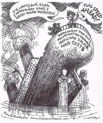 Pentekening Amerika - Budget Titanic (lijst optie) beschikbaar voor biedingen