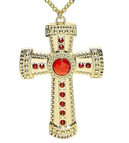 Ketting Kruis Met Edelsteen, Hobby en Vrije tijd, Feestartikelen, Nieuw, Verzenden